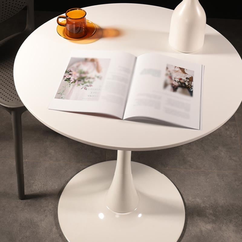 Round Tulip Base Dining Table Modern Engineered Wood Dining Room Table