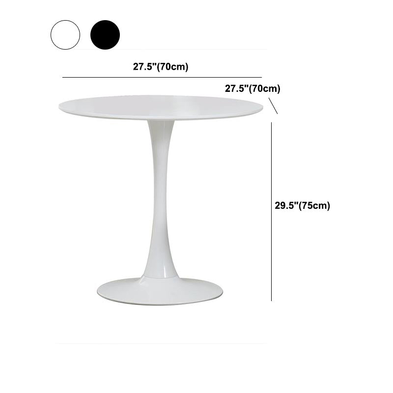 Round Tulip Base Dining Table Modern Engineered Wood Dining Room Table