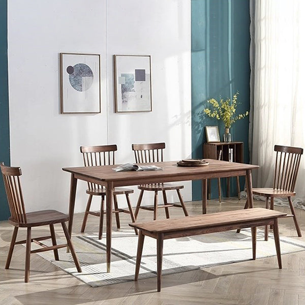 Rechthoek vorm keukentafel luxe eetkamer bureau met 4 poten