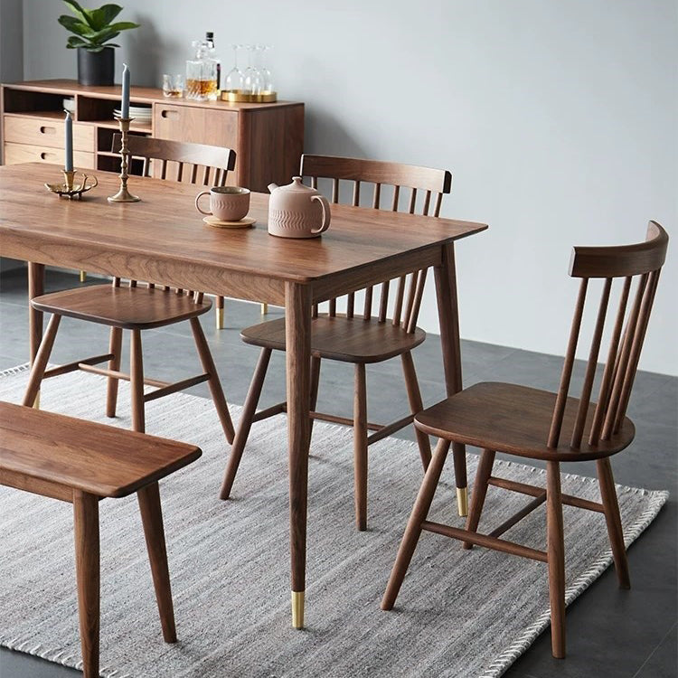 Rechthoek vorm keukentafel luxe eetkamer bureau met 4 poten