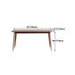 Rectangle Shape Kitchen Table Luxury Dining Room Desk with 4 Legs