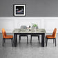 Modern Sled Dining Table Grey Stone Rectangle Home Kitchen Dinner Furniture