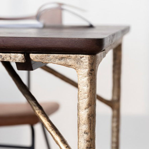 Rechthoek eetkamer tafel luxe stijl thuisbureau met 4 poten