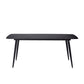 Industrial Dining Table with Black Stone Rectangle Dining Table for Kitchen Clearhalo 'Dining Tables & Seating' 'Dining Tables' 'dining_table' 'furn' 'furn_dining_table' 'Furniture' 'Kitchen & Dining Furniture' 5897891