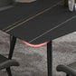 Industrial Dining Table with Black Stone Rectangle Dining Table for Kitchen Clearhalo 'Dining Tables & Seating' 'Dining Tables' 'dining_table' 'furn' 'furn_dining_table' 'Furniture' 'Kitchen & Dining Furniture' 5897892