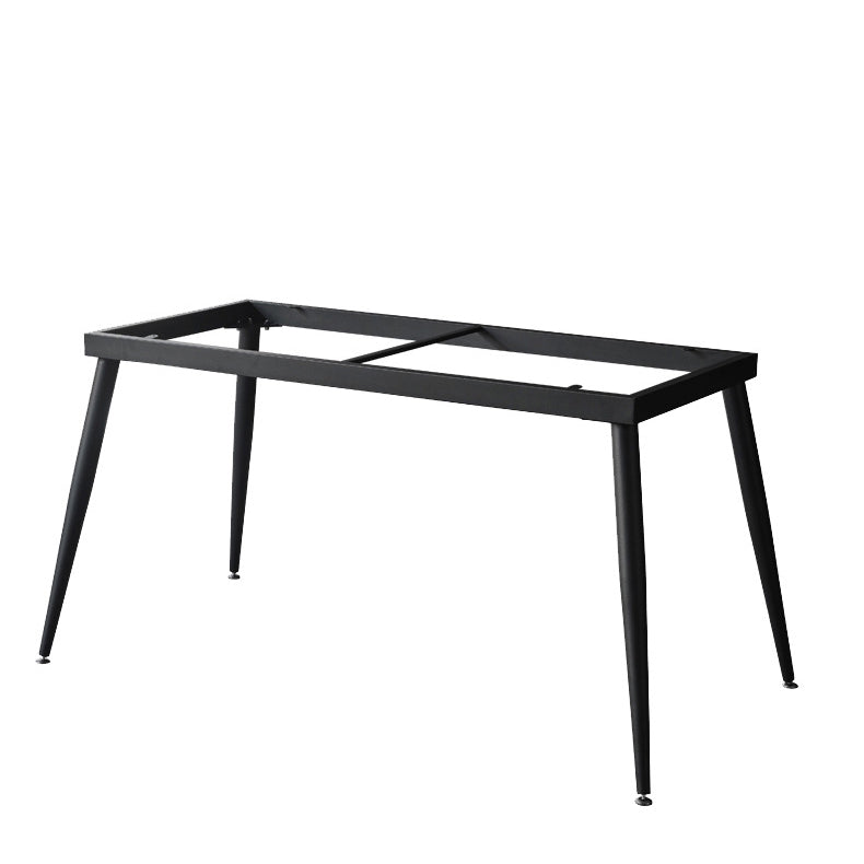 Industrial Dining Table with Black Stone Rectangle Dining Table for Kitchen Clearhalo 'Dining Tables & Seating' 'Dining Tables' 'dining_table' 'furn' 'furn_dining_table' 'Furniture' 'Kitchen & Dining Furniture' 5897893