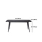 Industrial Dining Table with Black Stone Rectangle Dining Table for Kitchen Clearhalo 'Dining Tables & Seating' 'Dining Tables' 'dining_table' 'furn' 'furn_dining_table' 'Furniture' 'Kitchen & Dining Furniture' 5897897