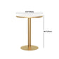 Metal Traditional Luxury Round Table White Stone Top Table with Pedestal Base Clearhalo 'Dining Tables & Seating' 'Dining Tables' 'dining_table' 'furn' 'furn_dining_table' 'Furniture' 'Kitchen & Dining Furniture' 5897932