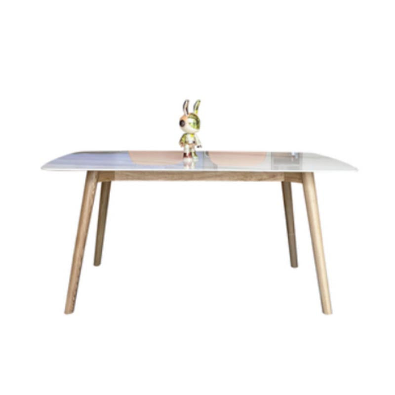 Moderne stenen top eettafel natuurlijke afwerking benen Diner Room keukentafel