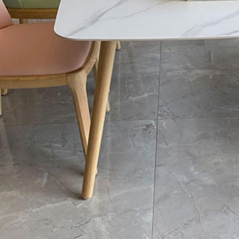Moderner Stein Top Esstisch natürliche Finish Legs Esszimmer Küchentisch