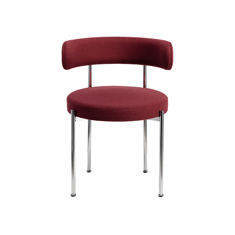 Eigentijdse stijl eetstoelen gestoffeerd open achterkant armloze stoel voor thuis