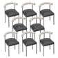 Open Back Dining Side Chair Contemporary Armless Dining Chairs for Home Beige Black 8 Piece Set Clearhalo 'Dining Chairs' 'Dining Tables & Seating' 'dining_chair' 'furn' 'furn_dining_chair' 'Furniture' 'Kitchen & Dining Furniture' 5898091