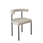 Open Back Dining Side Chair Contemporary Armless Dining Chairs for Home Off-White 1 Piece Clearhalo 'Dining Chairs' 'Dining Tables & Seating' 'dining_chair' 'furn' 'furn_dining_chair' 'Furniture' 'Kitchen & Dining Furniture' 5898109