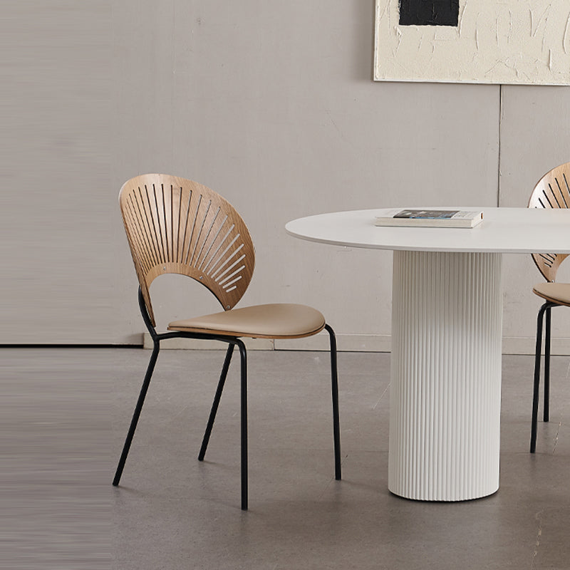 Manufactured Wood Dining Chair Contemporary Armless Home Side Chair