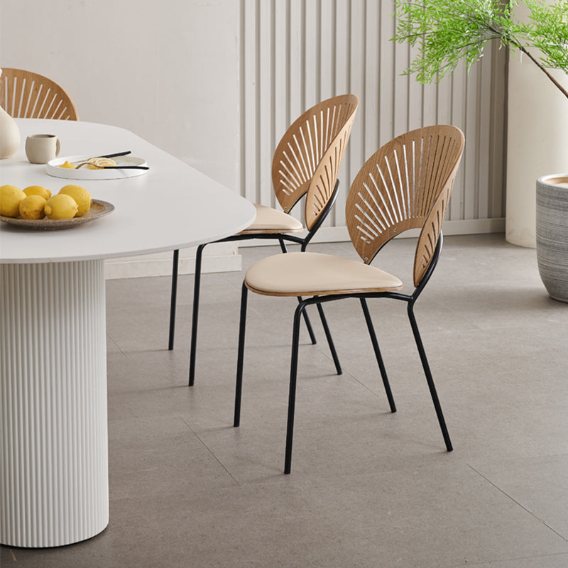 Manufactured Wood Dining Chair Contemporary Armless Home Side Chair