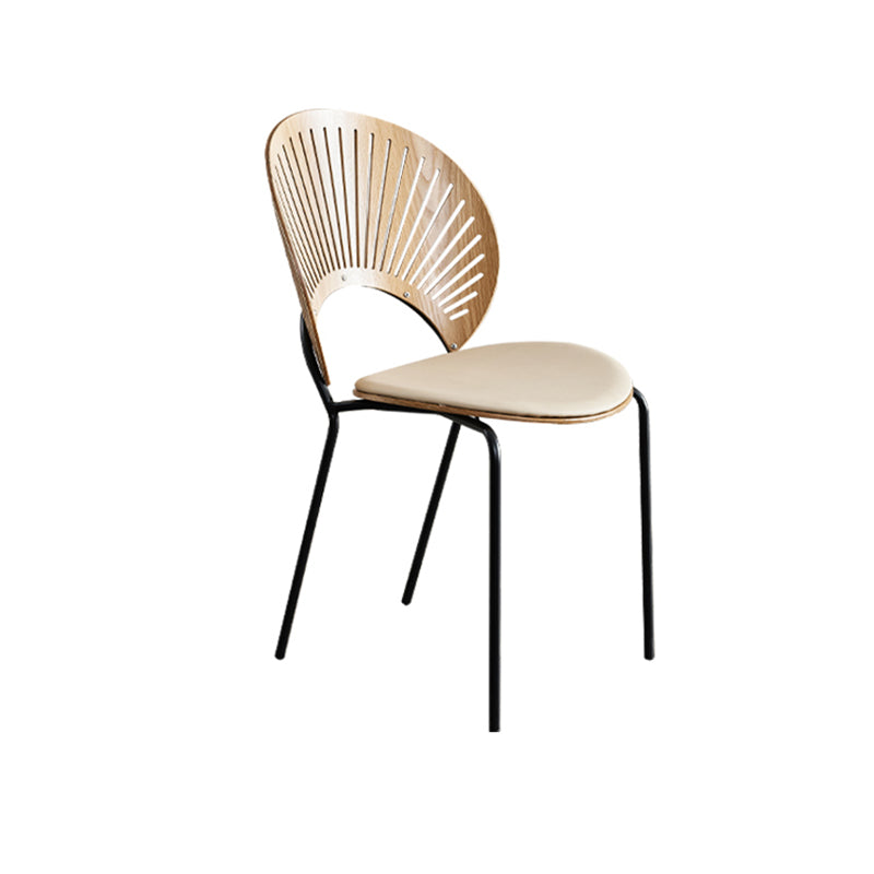 Manufactured Wood Dining Chair Contemporary Armless Home Side Chair