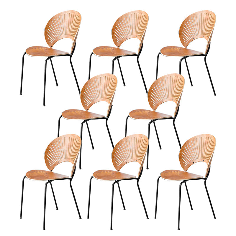 Manufactured Wood Dining Chair Contemporary Armless Home Side Chair