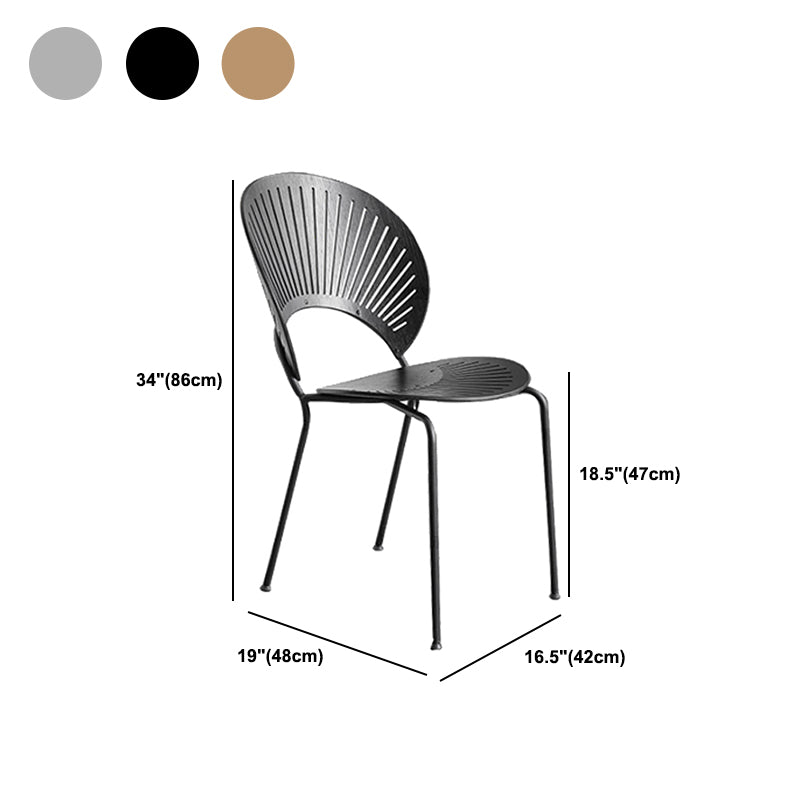 Manufactured Wood Dining Chair Contemporary Armless Home Side Chair
