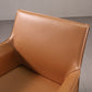 Modern Faux Leather Dining Chairs Solid Back Home Arm Side Chair
