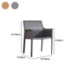 Modern Faux Leather Dining Chairs Solid Back Home Arm Side Chair