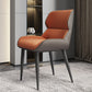 Modern Style Parsons Dining Chair Faux Leather Armless Dining Chair Orange 1 Piece Clearhalo 'Dining Chairs' 'Dining Tables & Seating' 'dining_chair' 'furn' 'furn_dining_chair' 'Furniture' 'Kitchen & Dining Furniture' 5898161