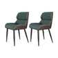 Modern Style Parsons Dining Chair Faux Leather Armless Dining Chair Green 2 Piece Set Clearhalo 'Dining Chairs' 'Dining Tables & Seating' 'dining_chair' 'furn' 'furn_dining_chair' 'Furniture' 'Kitchen & Dining Furniture' 5898162