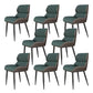 Modern Style Parsons Dining Chair Faux Leather Armless Dining Chair Green 8 Piece Set Clearhalo 'Dining Chairs' 'Dining Tables & Seating' 'dining_chair' 'furn' 'furn_dining_chair' 'Furniture' 'Kitchen & Dining Furniture' 5898168