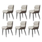 Modern Style Parsons Dining Chair Faux Leather Armless Dining Chair White 6 Piece Set Clearhalo 'Dining Chairs' 'Dining Tables & Seating' 'dining_chair' 'furn' 'furn_dining_chair' 'Furniture' 'Kitchen & Dining Furniture' 5898174