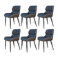 Modern Style Parsons Dining Chair Faux Leather Armless Dining Chair Blue 6 Piece Set Clearhalo 'Dining Chairs' 'Dining Tables & Seating' 'dining_chair' 'furn' 'furn_dining_chair' 'Furniture' 'Kitchen & Dining Furniture' 5898189