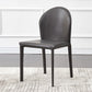 Contemporary Kitchen Dining Side Chair Matte Finish Dining Chair Dark Gray 1 Piece Clearhalo 'Dining Chairs' 'Dining Tables & Seating' 'dining_chair' 'furn' 'furn_dining_chair' 'Furniture' 'Kitchen & Dining Furniture' 5898213