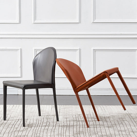 Contemporary Kitchen Dining Side Chair Matte Finish Dining Chair Clearhalo 'Dining Chairs' 'Dining Tables & Seating' 'dining_chair' 'furn' 'furn_dining_chair' 'Furniture' 'Kitchen & Dining Furniture' 5898215