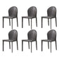 Contemporary Kitchen Dining Side Chair Matte Finish Dining Chair Dark Gray 6 Piece Set Clearhalo 'Dining Chairs' 'Dining Tables & Seating' 'dining_chair' 'furn' 'furn_dining_chair' 'Furniture' 'Kitchen & Dining Furniture' 5898218