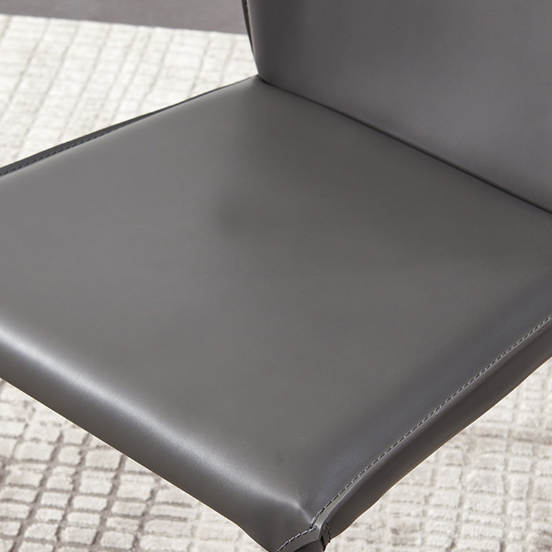 Contemporary Kitchen Dining Side Chair Matte Finish Dining Chair Clearhalo 'Dining Chairs' 'Dining Tables & Seating' 'dining_chair' 'furn' 'furn_dining_chair' 'Furniture' 'Kitchen & Dining Furniture' 5898225