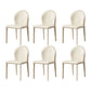Contemporary Kitchen Dining Side Chair Matte Finish Dining Chair Beige 6 Piece Set Clearhalo 'Dining Chairs' 'Dining Tables & Seating' 'dining_chair' 'furn' 'furn_dining_chair' 'Furniture' 'Kitchen & Dining Furniture' 5898237