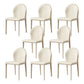 Contemporary Kitchen Dining Side Chair Matte Finish Dining Chair Beige 8 Piece Set Clearhalo 'Dining Chairs' 'Dining Tables & Seating' 'dining_chair' 'furn' 'furn_dining_chair' 'Furniture' 'Kitchen & Dining Furniture' 5898238