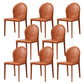 Contemporary Kitchen Dining Side Chair Matte Finish Dining Chair Orange 8 Piece Set Clearhalo 'Dining Chairs' 'Dining Tables & Seating' 'dining_chair' 'furn' 'furn_dining_chair' 'Furniture' 'Kitchen & Dining Furniture' 5898243