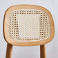 Rubber Wood Dining Chairs Scandinavian Open Back Dining Side Chair