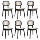Rubber Wood Dining Chairs Scandinavian Open Back Dining Side Chair