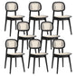 Rubber Wood Dining Chairs Scandinavian Open Back Dining Side Chair