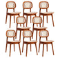 Rubber Wood Dining Chairs Scandinavian Open Back Dining Side Chair