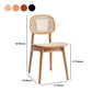 Rubber Wood Dining Chairs Scandinavian Open Back Dining Side Chair