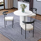 Black Iron Legs Dining Chairs Modern Armless Side Chair for Home Clearhalo 'Dining Chairs' 'Dining Tables & Seating' 'dining_chair' 'furn' 'furn_dining_chair' 'Furniture' 'Kitchen & Dining Furniture' 5898277