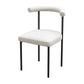 Black Iron Legs Dining Chairs Modern Armless Side Chair for Home Clearhalo 'Dining Chairs' 'Dining Tables & Seating' 'dining_chair' 'furn' 'furn_dining_chair' 'Furniture' 'Kitchen & Dining Furniture' 5898285