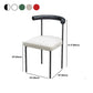 Black Iron Legs Dining Chairs Modern Armless Side Chair for Home Clearhalo 'Dining Chairs' 'Dining Tables & Seating' 'dining_chair' 'furn' 'furn_dining_chair' 'Furniture' 'Kitchen & Dining Furniture' 5898314