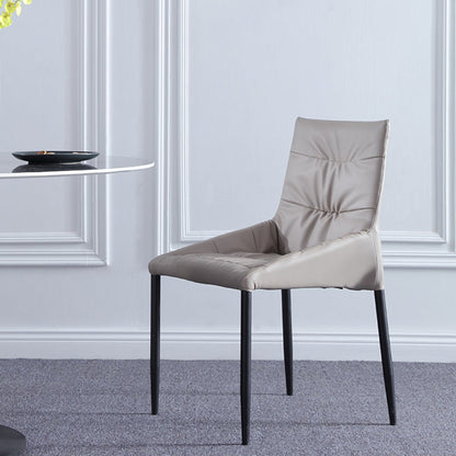 パーソンズサイドチェアモダンな布張りのダイニングとアクセントチェア