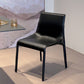 Upholstered Dining Chairs Modern Faux Leather Dining Side Chair