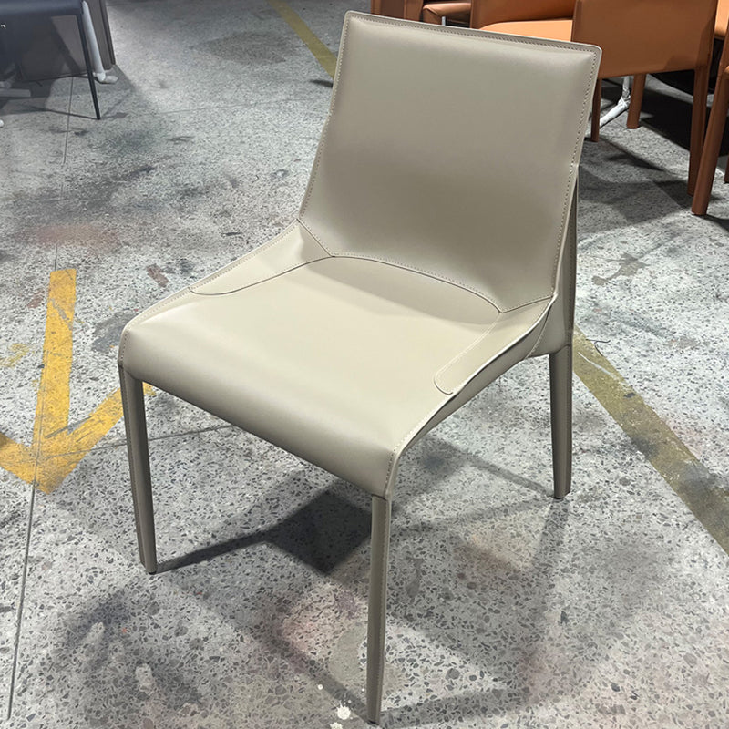 Upholstered Dining Chairs Modern Faux Leather Dining Side Chair