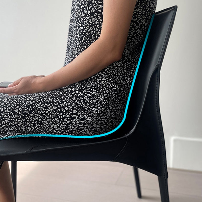 Upholstered Dining Chairs Modern Faux Leather Dining Side Chair