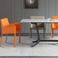 Modern Style Upholstered Dining Chair Faux Leather Dining Armchair