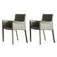 Modern Style Upholstered Dining Chair Faux Leather Dining Armchair